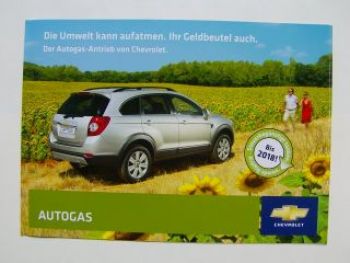 Chevrolet Autogas-Antrieb Prospekt November 2008 NEU