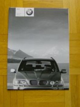 BMW Preisliste X5 E53 3.0i 4.4i 4.6is 3.0d +Individual 2003