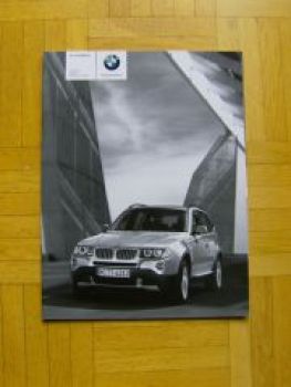 BMW Preisliste X3 E83 2.0i-3.0si 2.0d-3.0sd+Zubehör 2007