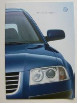 VW Passat Limousine Prospekt September 2000 3B3 NEU