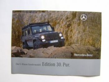 Mercedes Benz G-Klasse Edition 30.Pur Prospekt Rarität 2009