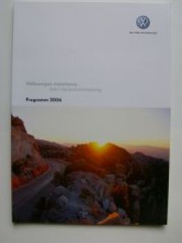 VW experience Fahr-/Sicherheitstraining Programm 2006 NEU