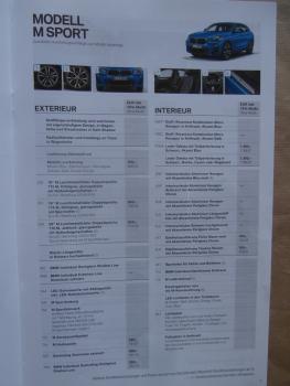 BMW X2 sDrive18i 20i 18d xDrive18d 20d 25d Advantage M Sport +X F39 Dezember 2017