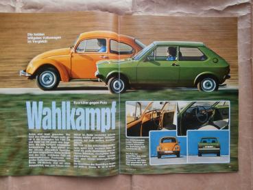 Gute Fahrt 6/1975 VW Polo mit 40PS, VW Käfer 1200,Scirocco Methanol Versuchswagen,VW LT,
