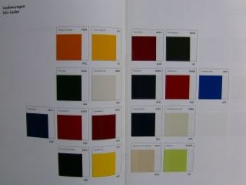 VW Lacke, Sitzbezüge & Dekore Modelljahr 2008 Prospekt intern