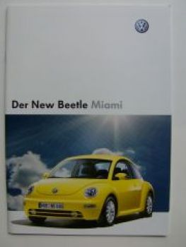 VW New Beetle Miami 9C1 1C1 Sonderprospekt  Juni 2004