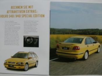 Volvo S40/V40 Special Edition Prospekt Dezember 1999