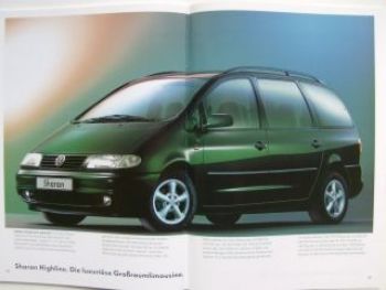 VW Sharan Prospekt  Oktober 1999 7M8