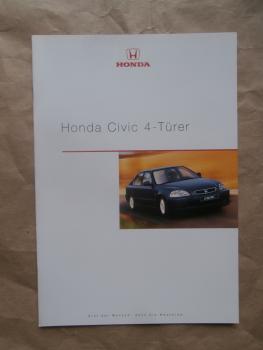 Honda Civic 4-Türer 1.4i S 1.5i LS Katalog August 1998
