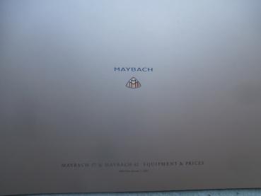 Maybach 57 & 62 Equipment & Prices January 2007