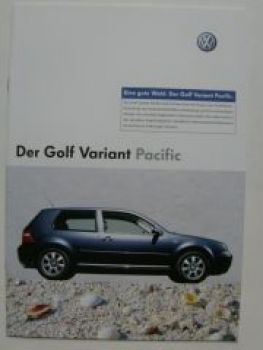 VW Golf4 Variant Pacific Prospekt Oktober 2003 1J5