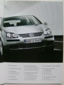 VW Golf5 Prospekt +Climatic Mai 2004 1K1 +Preisliste