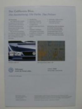VW California Bue T4 Prospekt September 1998 NEU