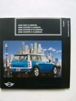 BMW Mini One Cooper +S +D Clubman Prospekt März 2009