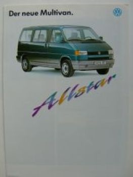 VW T4 Multivan Allstar Prospekt September 1992 NEU