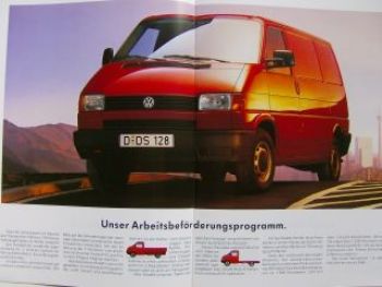 VW Generationswechsel. Prospekt Neue T4 September 1990