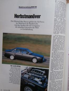 auto revue 10/1988 Audi V8,Mercedes Benz 190 W201,BMW M5 E34,Opel Vectra, BMW 325i E30 Touring