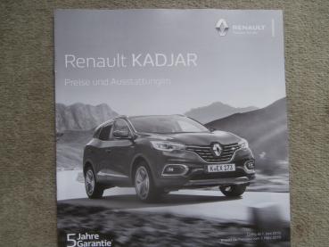 Renault Kadjar +Limited +Bose Edition 103kw 117kw 85kw 110kw +Diesel 85kw Juni 2019