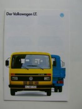 VW LT Kasten Hochraum Pritsche Bus Tieflader Prospekt 8/1991