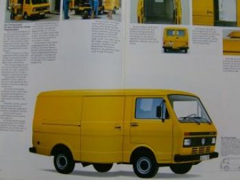 VW LT Kasten Hochraum Pritsche Bus Tieflader Prospekt 8/1991