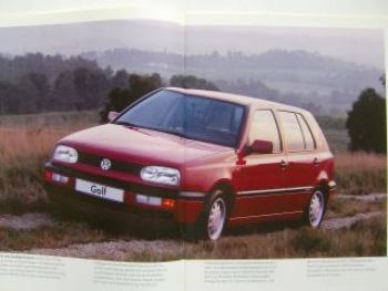 VW syncro Golf3 Passat Variant +VR6 Exclusiv Prospekt Januar 199