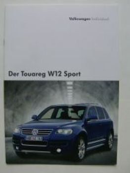 VW Touareg W12 Sport Individual Prospekt 7LA Rarität