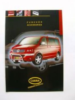 Cobra Zubehör Accessoires VW T5 Prospekt 2003 NEU