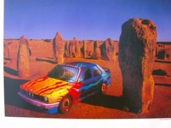 BMW Art and Nature Cars Z1 M3 E30 E32 E34 1994 Kalender E9 M1 E2