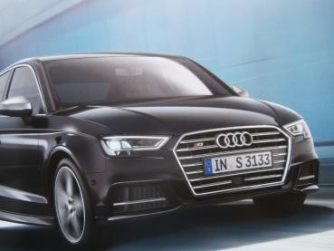 Audi A3 + S3 Sportback Limousine Cabriolet g-tron Prospekt April 2017 Typ 8V