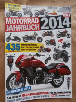MO Motorrad Jahrbuch 2014 435 Motorräder, Roller und Gespanne zum Vergleichen