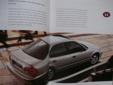 Honda Civic 4-Türer 1.4i S 1.5i LS Katalog August 1998