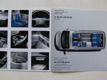 VW Multivan T5 7HM 7HF Vorabprospekt Oktober 2003