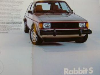 VW Rabbit +L +LS +S Prospekt Typ17 Golf1 USA Rarität