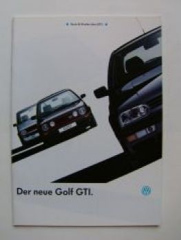 VW Golf3 GTI Prospekt 1H1 September 1991 Vorstellung