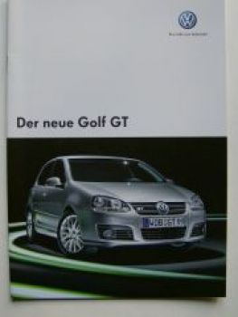 VW Golf5 GT Prospekt Februar 2006 1K1 NEU