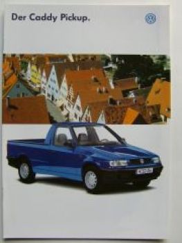 VW Caddy Pickup 9U7 Prospekt Juli 1997 NEU