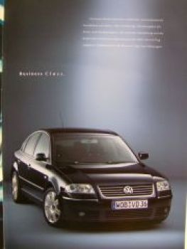 VW Passat & Variant Executive Prospekt Oktober 2001 3B3 3B6