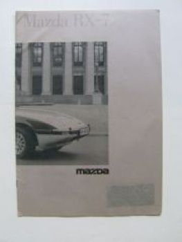 Mazda RX-7 Prospekt +Preisliste Januar 1985 Rarität