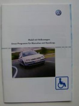 VW Mobil Menschen mit Handicap Prospekt März 2002