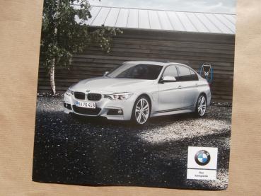 BMW 330e IPerformance F30 Dänischer Katalog