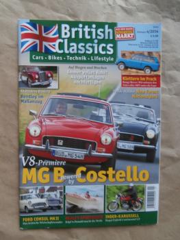 British Classics 4/2014 MG B,Bentley S1 Two-Door Sports Saloon,Ford Consul Mk II, Range Rover