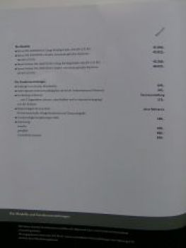 VW Preisliste Passat W8 Dezember 2002 NEU