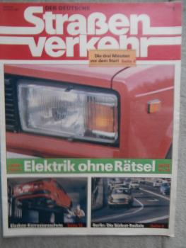 Der Deutsche Straßenverkehr 1/1986 Rostschutz mit Elaskon,Lada WAS 107 204,Skoda Cabriolet,AWO Simson Sport
