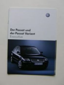 VW Passat & Variant Executive Prospekt Mai 2003 3B3 3B6