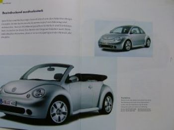 VW New Beetle +Cabriolet Original Zubehör Prospekt 11/2003