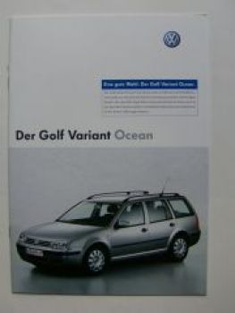 VW Golf4 Variant Ocean Prospekt Mai 2004 1J5 NEU