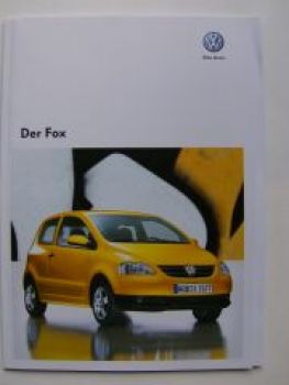 VW Fox 5Z1 Prospekt +Preisliste Juli 2009 NEU