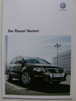 VW Passat Variant Prospekt 3C5 +Preisliste Oktober 2006