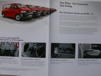VW T5 Transporter Erfolgs-Transporter September 2008 Prospekt