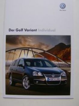 VW Golf5 Variant Individual Prospekt November 2008 1K5